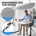 Office Cubicle Leaf Canopy Desk Shade, 52 Inch for Overhead Light Block - Image 4