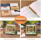 3D Memo Pad, 3D Calendar 2027, Time Piece Calendar, Tear-Off Calendars 2027, 3D Paper Carving Art Memo Pad, Art Carving Sticky Notes for Office Home Gifts Ornaments (Leisurely Courtyard) - Image 5