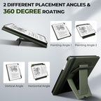 E NET-CASE Case for 11" Kindle Scribe 3rd Generation 2025, Kindle Scribe Colorsoft, Multi-Viewing Stand Cover with Auto Sleep/Wake,Pen Holder for Scribe 11" 2025 Released (Green) - Image 4