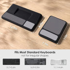 3-in-1 Ergonomic Keyboard Stand & Mouse Pad Set with Wrist Rest, Black - Image 5