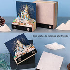 3D Sticky Note Paper Memo Pad,Fantasy Castle Notepad 3D Paper Card Craft Character Silhouette Desk Decoration DIY Creative Gift - Image 6