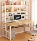Pegboard Wall Organizer Panels.Modern Industrial Computer Desk with Storage Shelves & Pegboard - Stylish Home Office Writing Workstation Table for Study & Productivity，（Natural，31in） by Unknown