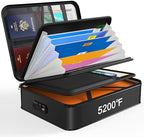 Noiposi 5200℉ Fireproof Document Box with Lock 16.1"x11.4"x4.3" by Noiposi