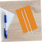VOSAREA 50Pcs Heavy Duty White Metal File Organizer Sticks Hanging File Rails for Document Storage Easy Install Holder for Office Home School and Cabinets - Image 6