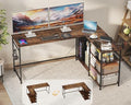 YOSHOOT 63" L Shaped Computer Desk, Gaming Desk by YOSHOOT