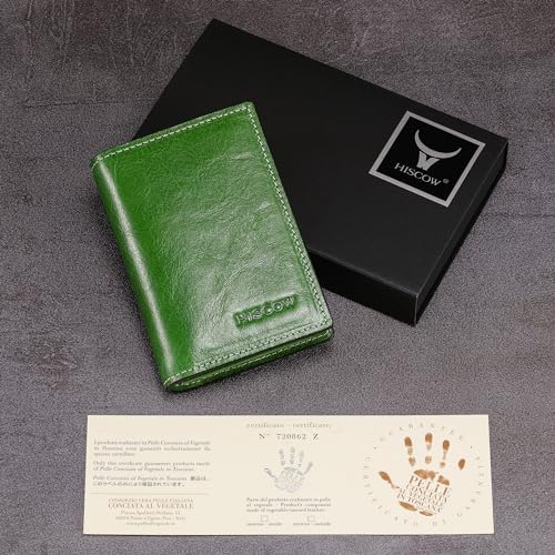 HISCOW Full Grain Leather Business Card Holder Case - Image 7