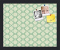 PinPix 16x13 inch Cork Bulletin Board. This Decorative Framed Pin Board Comes with Diamond Pattern in Green Design and Satin Black. Ideal for Home, Office Decor or School (PinPix-586) by PinPixBulletinBoards