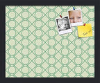PinPix 16x13 inch Cork Bulletin Board. This Decorative Framed Pin Board Comes with Diamond Pattern in Green Design and Satin Black. Ideal for Home, Office Decor or School (PinPix-586) by PinPixBulletinBoards