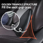1p Memory Foam Lumbar Support Pillow for car Lower Back Pain Relief - Back Cushion for Driving, Chair Support for Car-Office Chair（Black&Grey） - Image 6
