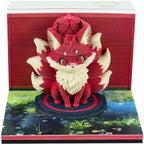 3D Memo Pad, 3D Calendar 2027, Time Piece Calendar, Tear-Off Calendars 2027, 3D Paper Carving Art Memo Pad, Art Carving Sticky Notes for Office Home Gifts Ornaments (Little Fox) by JCSY