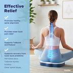 COOL GEL Memory Foam Seat Cushion, Gel Cooling Memory Foam, Office Chair Cushion for Tailbone, Sciatica & Back Pain Relief - Ergonomic U-Shaped with Non-Slip Base and Washable Cover - Image 6
