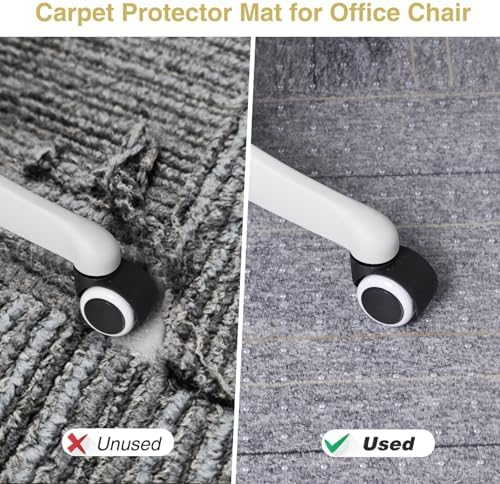 36”x 48” Carpet Floor Mat for Office Chair, Clear Desk Chair Floor Mat for Carpet for Medium/Low Pile, HeavyDuty Chair Mats for Carpeted Floors, Studded Desk Mat for Carpets for Homes and Offices - Image 3