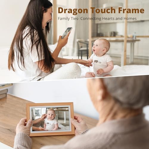 Dragon Touch Digital Picture Frame WiFi 10 inch IPS Touch Screen Digital Photo Frame Display, 32GB Storage, Auto-Rotate, Share Photos via App, Email, Cloud, Classic 10 - Image 3