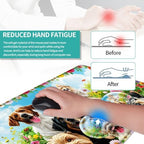 Keyboard Mouse Pad Set, Extended Gaming Mouse Pad+Ergonomics Keyboard Wrist Rest Support, Memory Foam, Easy Typing Pain Relief, 4Pcs XL Ultra Thick Desk Mat,Cute Dog - Image 5