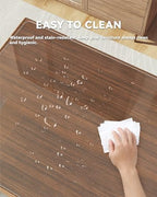 Oterri Clear Writing Desk Pad, 20’’x40” Heat Resistant Waterproof PVC Round Edge Durable Desk Protect Mat, Anti-Static Writing Mat Table Protector - Image 6