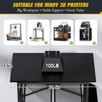 3 Tier 3D Printer Stand with Filament Rack & Detachable Tool Storage Bag - Image 2