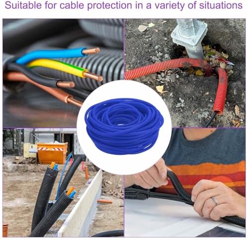 DMiotech 100ft Wire Loom Split Tubing 3/8 Inch(9.5mm) ID Blue - Image 6