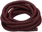 MECCANIXITY Split Sleeve Wire Loom Braided Sleeve 1-1/4" 25Ft Black/Red by MECCANIXITY