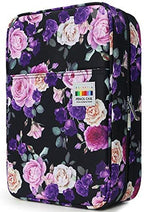 YOUSHARES Big Capacity Colored Pencil Case - 300 Slots large Pen Case Organizer with Multilayer Holder for Prismacolor Colored Pencils & Gel Pen (Purple Pink Rose) by YOUSHARES
