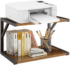 IBUYKE 2-Tier Desktop Printer Stand Holder,Desk Organizer TLJ004H by IBUYKE
