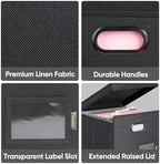 BALEINE File Organizer Box with Lid, Collapsible Hanging File Storage Box - Image 6