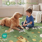 DUKINO 2x4 Rug Runner, Washable Dog Bathroom Rug Soft Non Slip, Green - Image 4