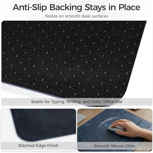 Magnetic Desk Mat System with Wrist Support 80×40cm, Premium Leather Desk Pad with Magnetic Accessories, Waterproof Non-Slip Desk Organizer for Office & Gaming - Image 6