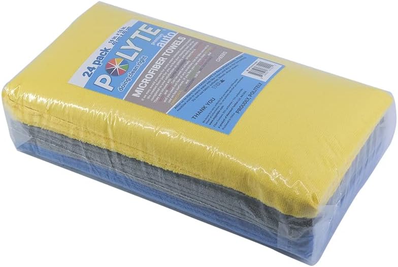 POLYTE Microfiber Cleaning Towel Ultrasonic Cut Edgeless, 16x16 in, 24 Pack - Image 6