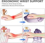 Gel Wrist Rest and Cloud Mouse Pad, for Keyboards and Mice - Ergonomic Pink Keyboard Wrist Rest Set, Relieves Pain from Typing/Computer/Laptop/Gaming/Home/Office Purple - Image 5