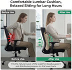 Back Support Cushion for Office Chair and Car Seat, Warm Beige - Image 5