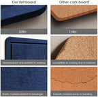 Felt Bulletin Board 24x18 inches, Decorative Pin Board for Home & Office - Image 6