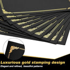 Fainne 120 Pack Certificate Holders Bulk, Diploma Covers, Black - Image 3