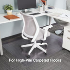 Staples Carpet Chair Mat, 46x60 Inch, High-Pile, Clear, 20361-CC - Image 2