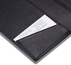 HISCOW Slim Leather Junior Padfolio, 5x8 Notepad Cover, Classic Black - Image 6