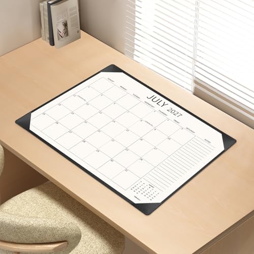 Desk Calendar 2026-2027 Large 22x17, July 2026 - December 2027, 18 Months Big Desk Pad Calendar with Desktop Mat for Home Office School Planning, Black - Image 7
