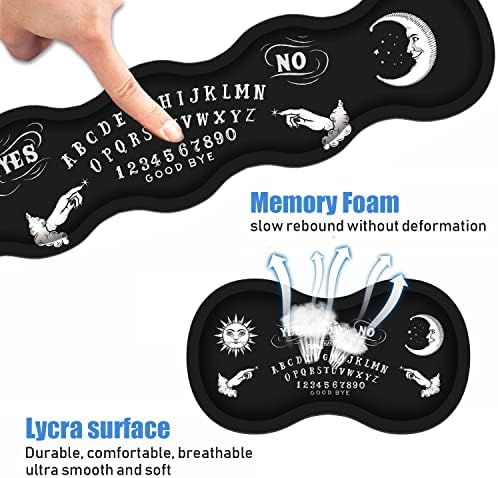 Ergonomic Keyboard Wrist Rest and Mouse Pad Wrist Rest Set, Large XXL Gaming Mousepad 31.5"x 11.8", Memory Foam, Easy Typing Pain Relief, Multifunctional Desk Mat for Office & Home, Ouija Board - Image 4