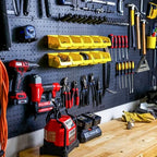 WallPeg Pegboard Wall Organizer (PK-160) - Garden Tools Storage - Hand Tool Organizer - Pegboard Bins for Parts Storage and Organization - Locking Pegboard Hooks - Image 6