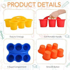 4 Pack Classroom Caddy Organizer with Handles for Crayons, Markers, Pencils - Image 3