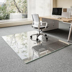 Koonmi Glass Chair Mat for Carpet, 51"x63" Thick Office Chair Mat by KOONMI