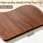 36" x 48" Office Bamboo Chairmat for Carpet Floor – Premium Quality, Anti-Slip, 5mm Thick – Ideal Low Pile Carpet Protector for Home Office & Commercial Workspace (Walnut Color) - Image 3