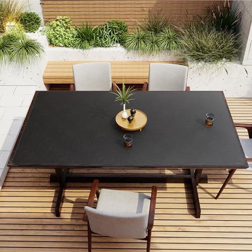 Vyaaa 70.8"x39.3" PU Leather Large Desk Mat (Black) - XXL Extended Mouse pad, Office Desk Protector, Non-Slip Computer Desk pad for Office, Gaming, Home - Image 5