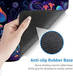 Desk Mat, Mouse Pad with Wrist Rest, 4-in-1 Large Mouse Pads for Desk, Ergonomic Mouse Pad and Keyboard Wrist Rest Gaming Keyboard Mat for Office,Magic Mushrooms - Image 4