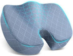 TushGuard Memory Foam Office Chair Seat Cushion - Light Blue, Large by TushGuardSeatCushonsPillows