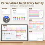 Digital Wall Calendar 15.6 Inch – Interactive Touch Screen Electronic Calendar & Smart Family Hub with Cross-Device Sync, Schedules Reminders, Chore Chart, Rewards & Photo Display - Image 3