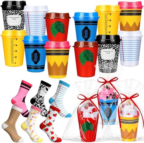 Yungyan 12 Set Back to School Teacher Gifts Bulk, Cup Sock by Yungyan