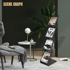 WEWLINE Foldable Magazine Rack, Floor-standing Brochure Display Stand - Image 5