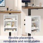 IBUYKE Under Desk Storage Cabinet Clamp on Desk Legs Shelf UTMZ012W - Image 4