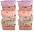 Geetery 12 Pack Classroom Storage Baskets with Handle,Terrazzo Color by Geetery