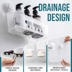 TAILI Shower Caddy Suction Cup Bathroom Organizer Shelves Frosted Clear 2pack - Image 3