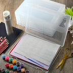 Outus 15 Pieces A4 File Box Paper Photo Storage Box Document Organizer - Image 5